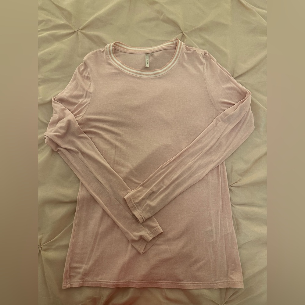 Banana Republic Pink Long Sleeve Top, Size Small